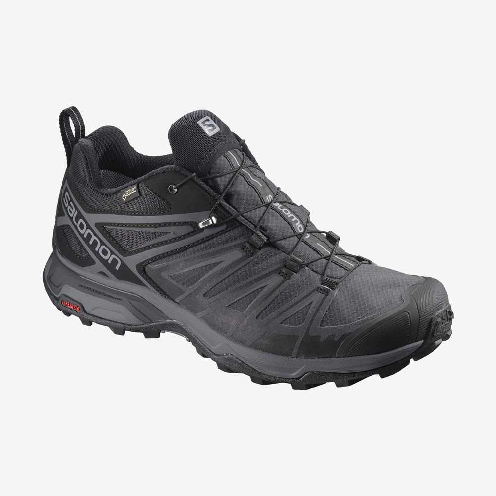 Zapatillas Trekking Salomon Hombre Negras - Salomon Argentina X ULTRA 3 GORE-TEX,726094-TZG